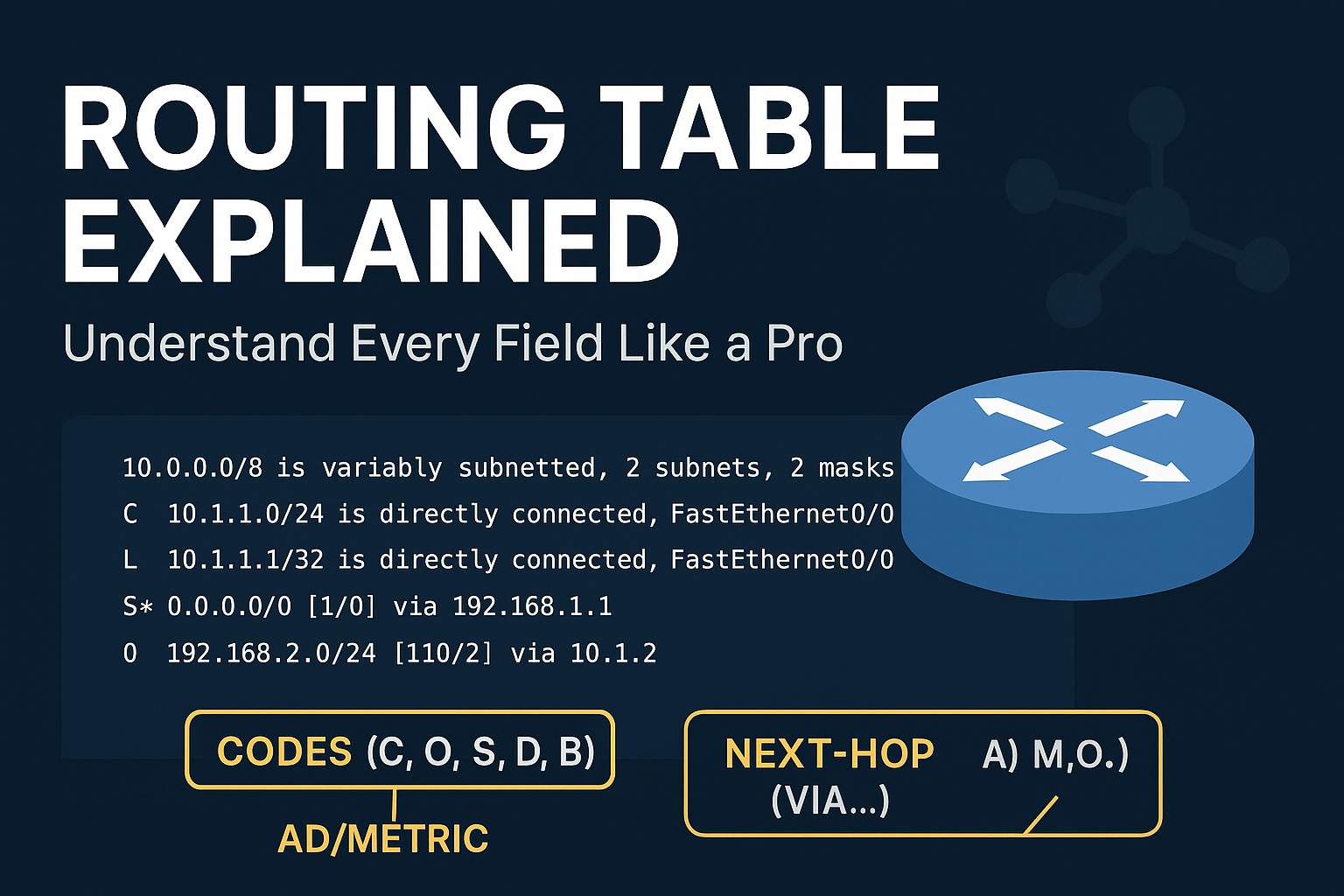 networking routing table deep dive