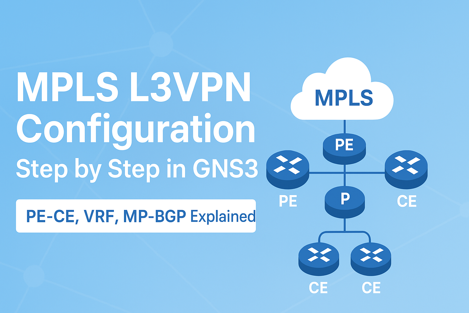 step by step guide to configure the mpls l3vpn in gns3