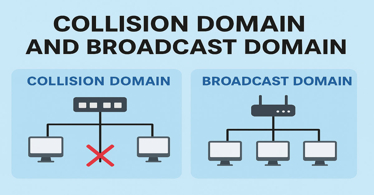 collision domain and broadcast domain in networking