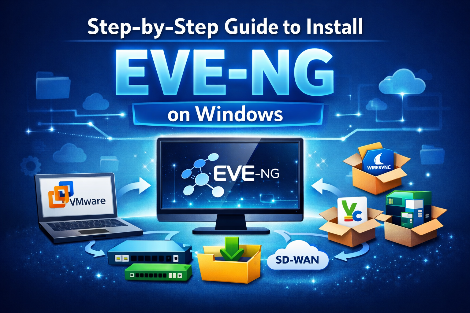 step by step guide to install eve ng on windows